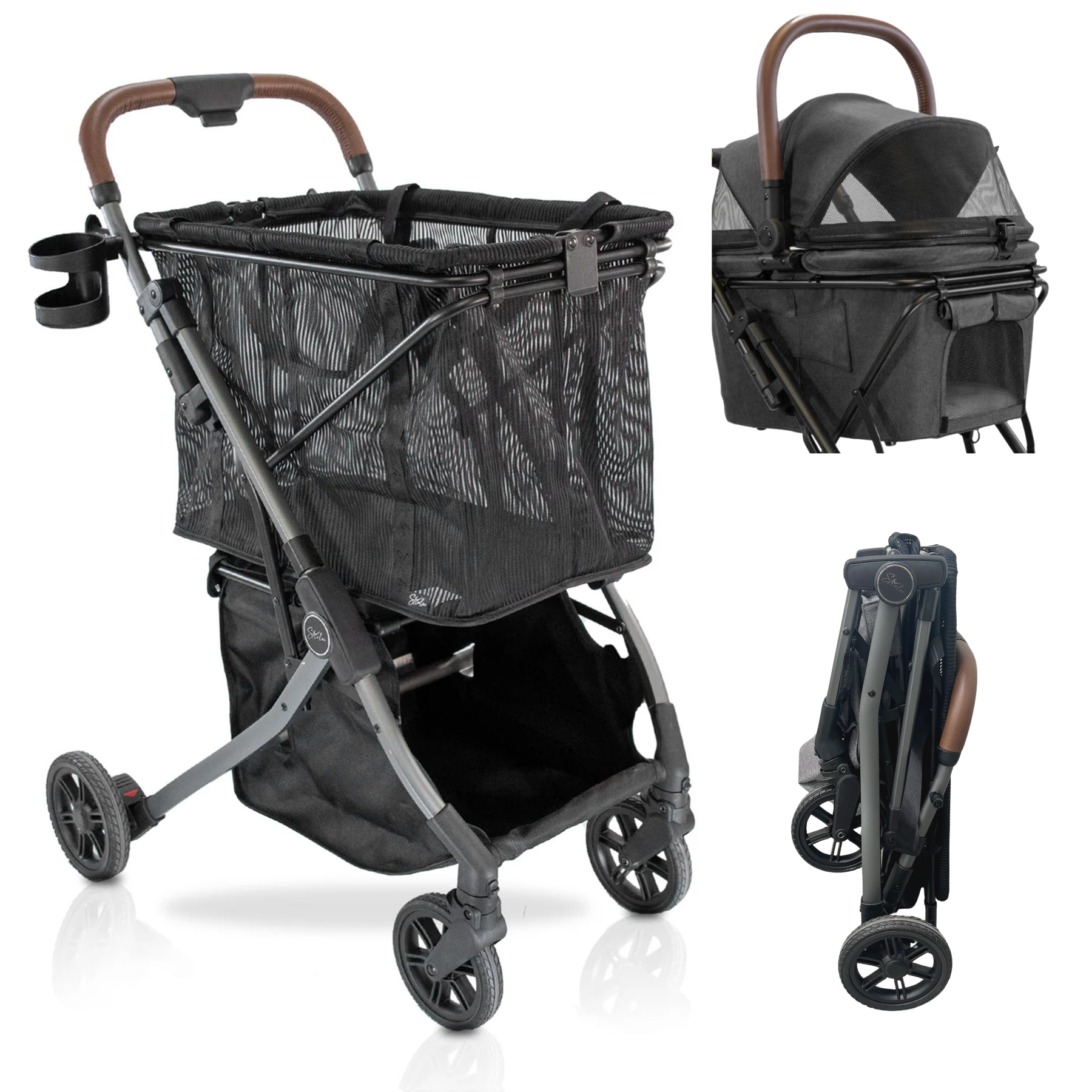 Pre Order- Strolee Stability Shopper & v3 Pet Bassinet Bundle - Ships October 30th