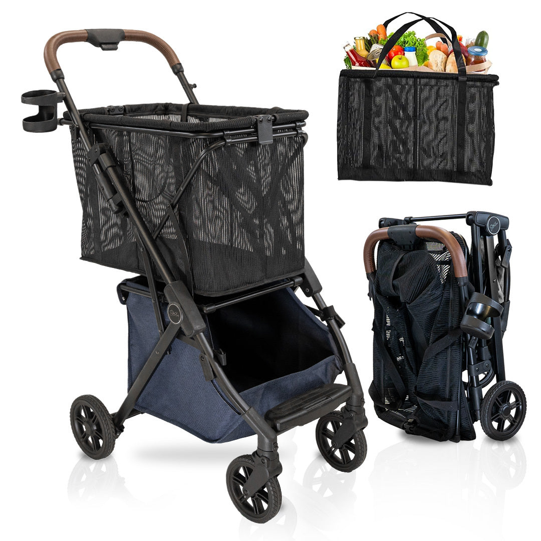 Lightweight & Foldable Personal Shopping Cart (NOT Stability Shopper)