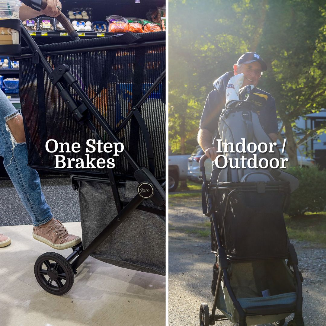 Lightweight & Foldable Personal Shopping Cart (NOT Stability Shopper)
