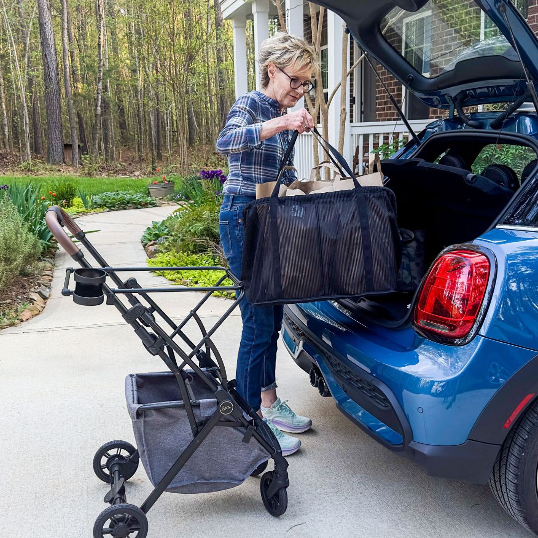 Lightweight & Foldable Personal Shopping Cart (NOT Stability Shopper)