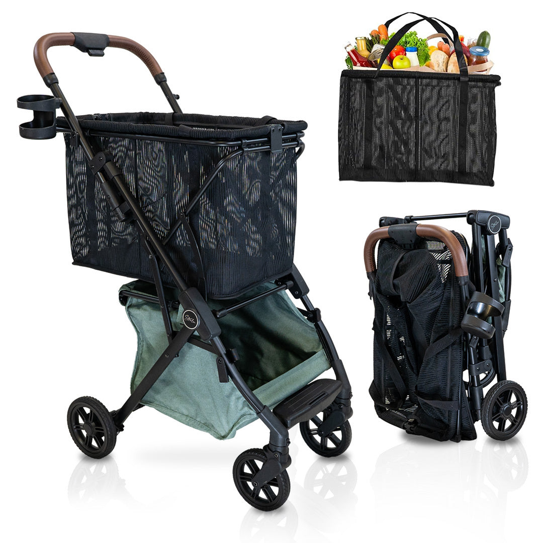 Lightweight & Foldable Personal Shopping Cart (NOT Stability Shopper)