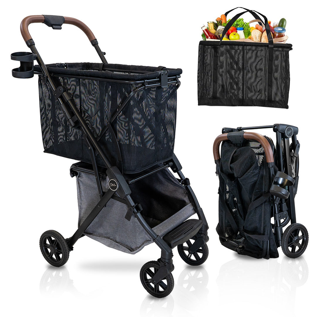 Lightweight & Foldable Personal Shopping Cart (NOT Stability Shopper)