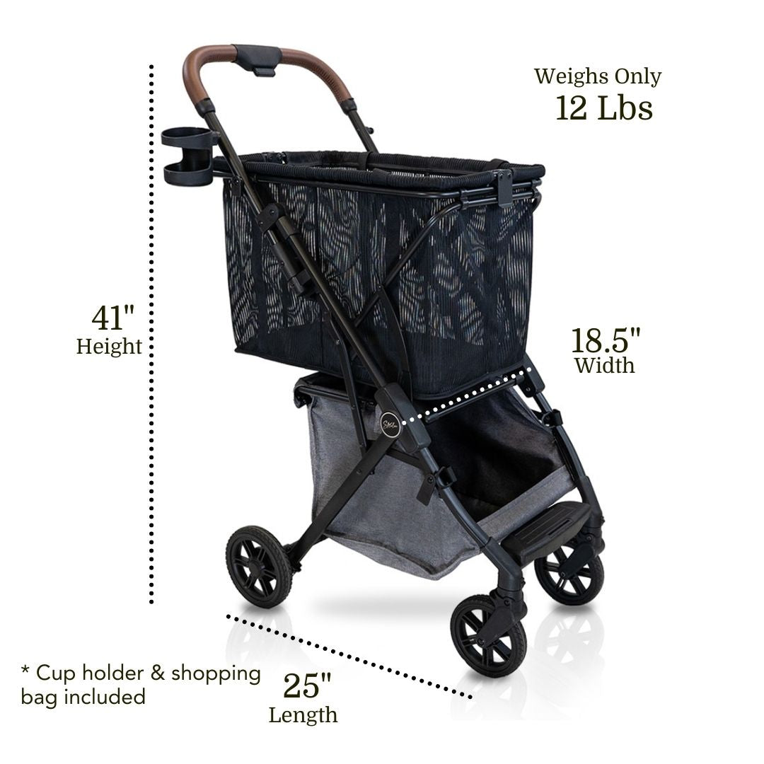 Lightweight & Foldable Personal Shopping Cart (NOT Stability Shopper)