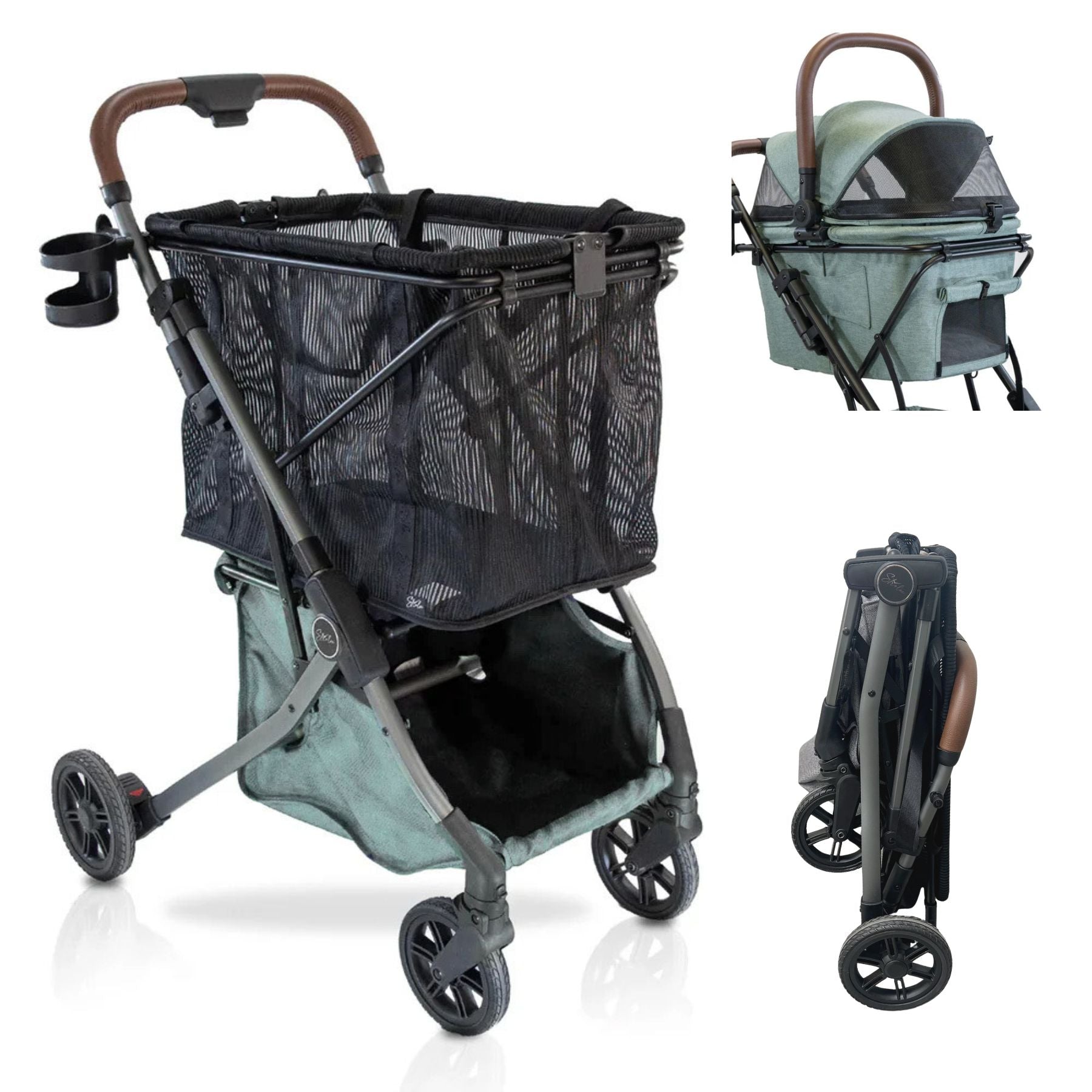 Pre Order- Strolee Stability Shopper & v3 Pet Bassinet Bundle - Ships October 05th