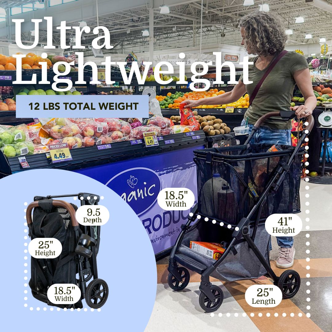 Lightweight & Foldable Personal Shopping Cart