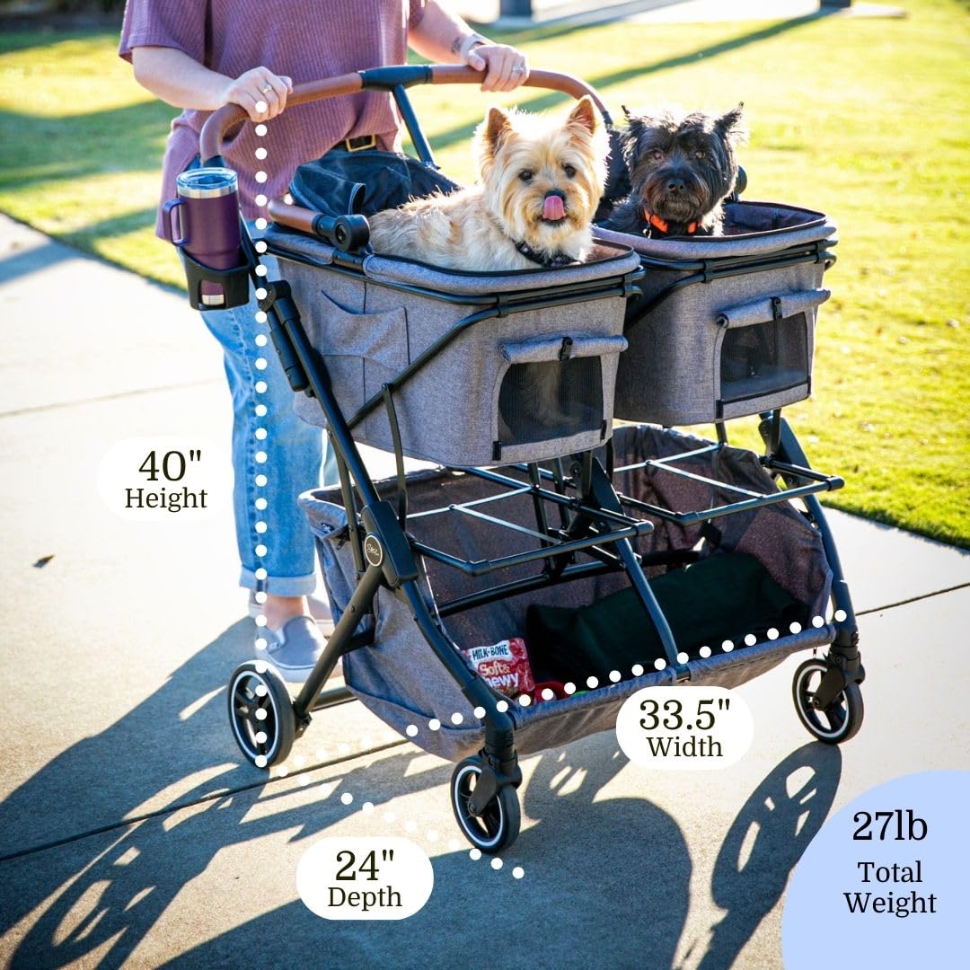 Twin Luxury Pet Stroller
