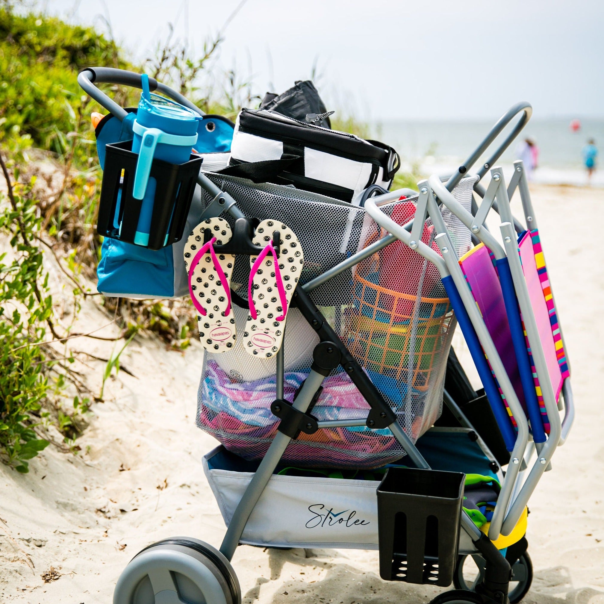 Beach Cart Oversized Cupholders